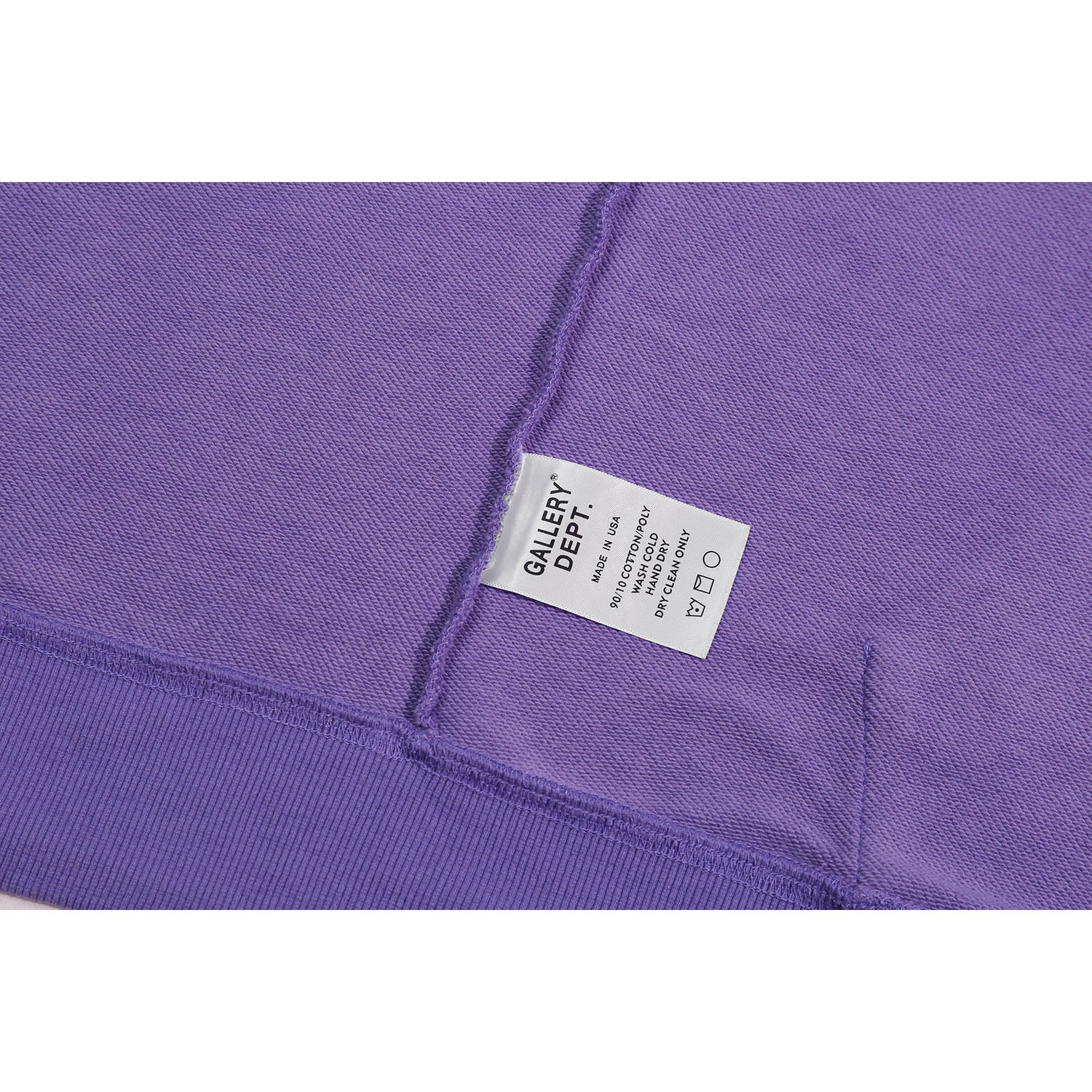 Gallery Dept Hoodie Letter Tie-Dye Washed Hooded Sweater Cardigan Jacket