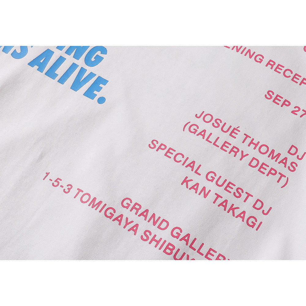 Gallery Dept T Shirts Letter Printed Double Yarn Cotton Short Sleeve Te